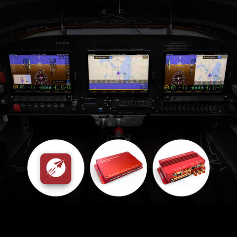 FlightView EFIS Core Hardware Kit: Flight Data Computer (FDC) v3 and Engine Monitor